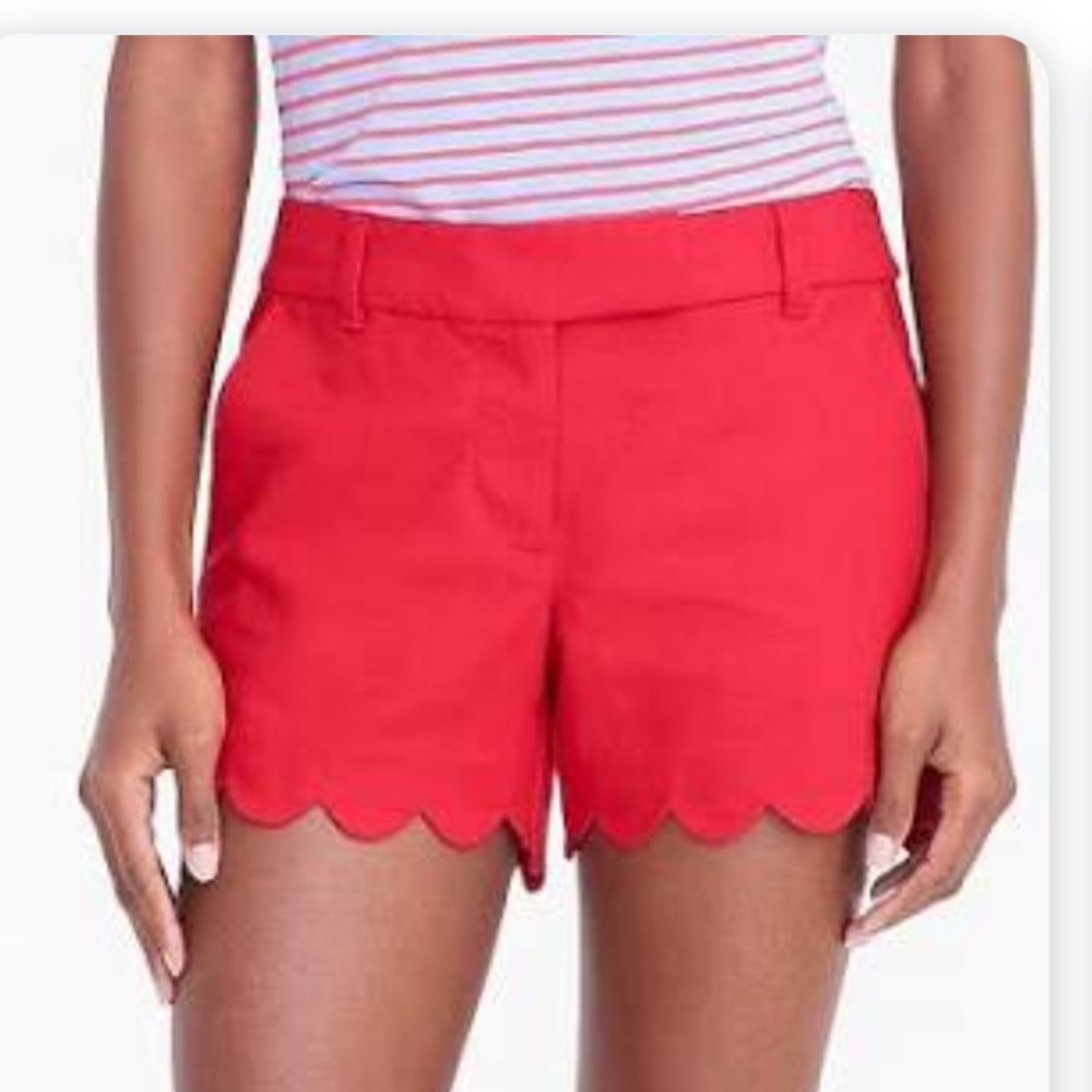 J Crew shorts. Scalloped hem